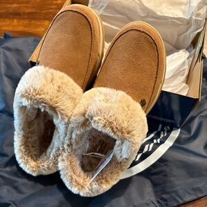 Skechers Brown Ankle Booties with Faux Fur